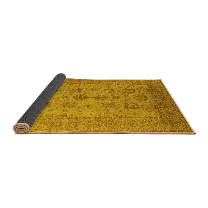 Sideview of Oriental Yellow Industrial Rug, urb2915yw