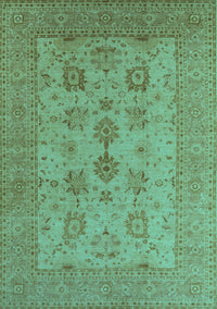 Oriental Turquoise Industrial Rug, urb2915turq