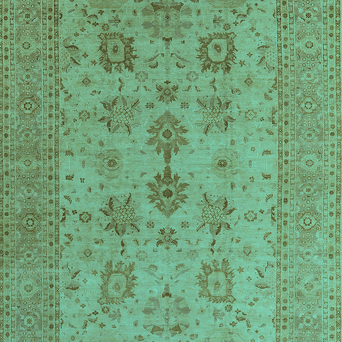 Oriental Turquoise Industrial Rug, urb2915turq