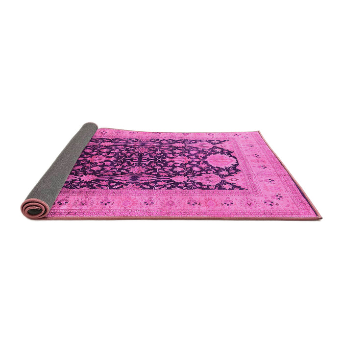 Sideview of Oriental Pink Traditional Rug, urb2916pnk