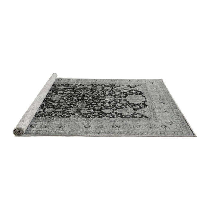 Sideview of Machine Washable Oriental Gray Traditional Rug, wshurb2916gry