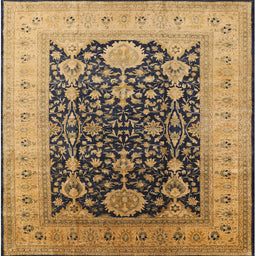 Square Machine Washable Industrial Modern Orange Rug, wshurb2916