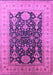 Machine Washable Oriental Purple Traditional Area Rugs, wshurb2916pur