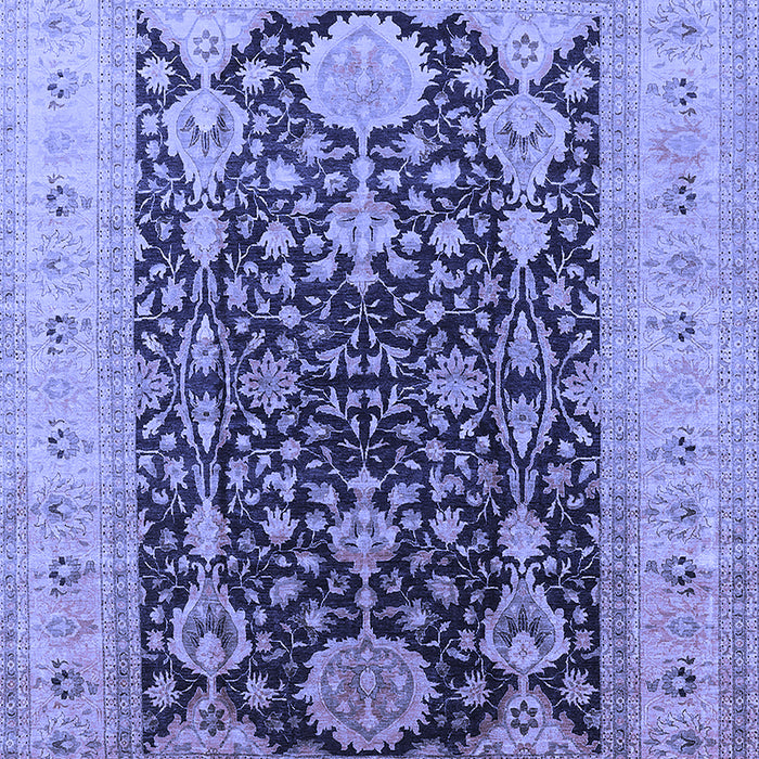 Machine Washable Oriental Blue Traditional Rug, wshurb2916blu