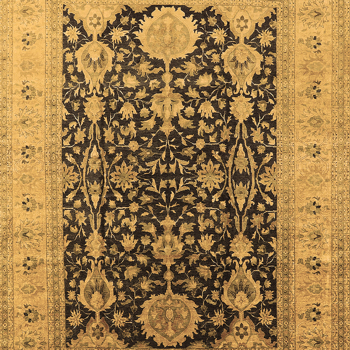 Machine Washable Oriental Brown Traditional Rug, wshurb2916brn