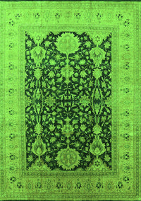 Oriental Green Traditional Rug, urb2916grn