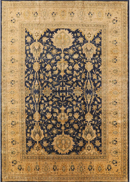Mid-Century Modern Orange Oriental Rug, urb2916
