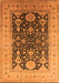 Machine Washable Oriental Orange Traditional Area Rugs, wshurb2916org