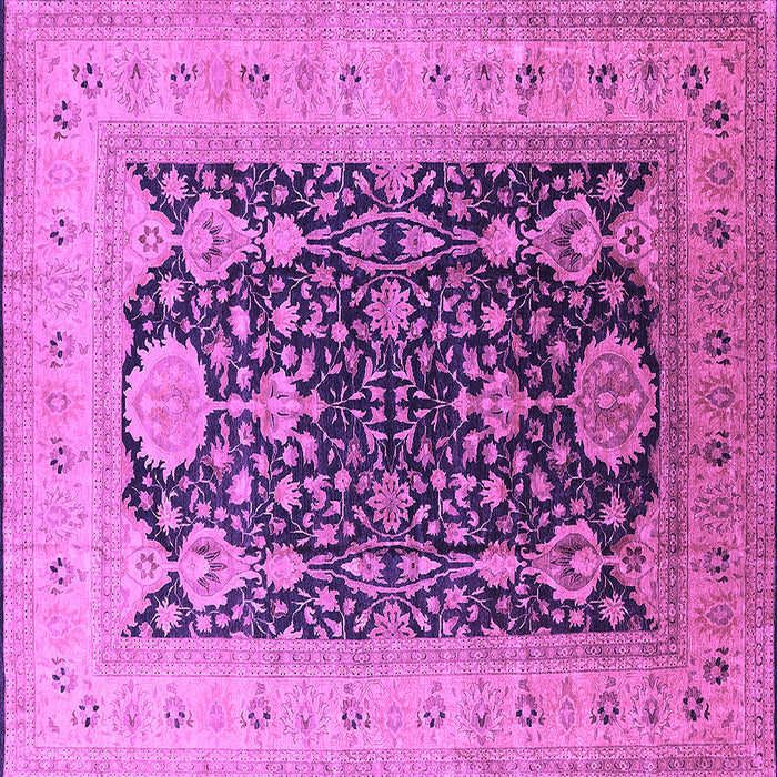 Square Oriental Purple Traditional Rug, urb2916pur
