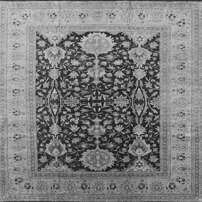Square Oriental Gray Traditional Rug, urb2916gry