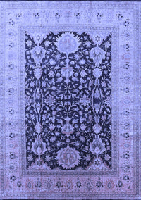 Oriental Blue Traditional Rug, urb2916blu