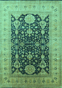 Oriental Turquoise Traditional Rug, urb2916turq