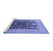 Sideview of Machine Washable Oriental Blue Traditional Rug, wshurb2916blu