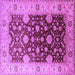 Square Oriental Purple Traditional Rug, urb2917pur