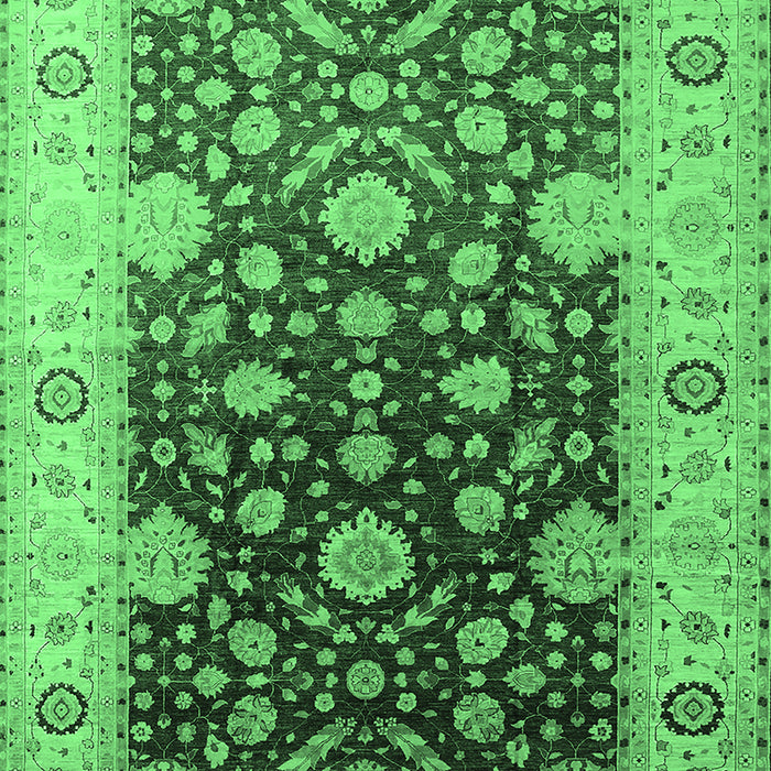 Oriental Emerald Green Traditional Rug, urb2917emgrn