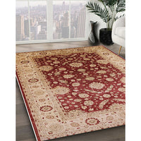 Mid-Century Modern Red Oriental Rug, urb2917