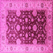 Square Oriental Pink Traditional Rug, urb2917pnk