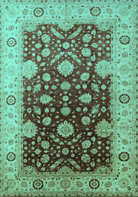 Oriental Turquoise Traditional Rug, urb2917turq