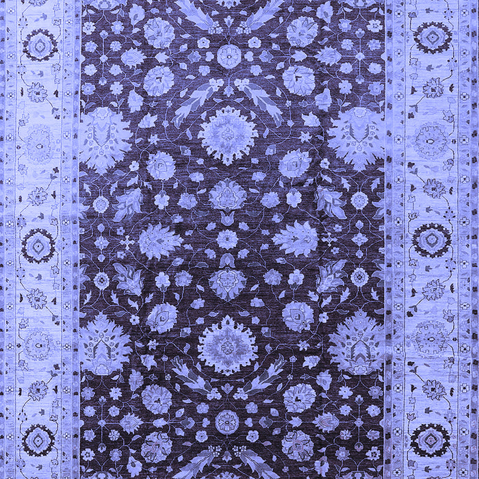 Machine Washable Oriental Blue Traditional Rug, wshurb2917blu