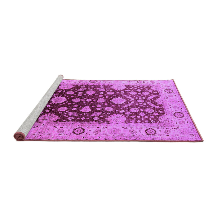 Sideview of Machine Washable Oriental Purple Traditional Area Rugs, wshurb2917pur