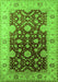 Oriental Green Traditional Rug, urb2917grn