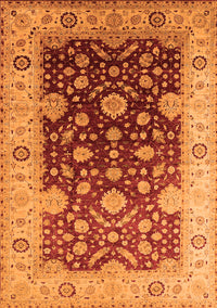 Oriental Orange Traditional Rug, urb2917org