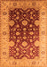 Oriental Orange Traditional Rug, urb2917org