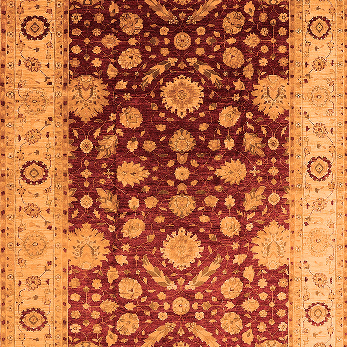 Oriental Orange Traditional Rug, urb2917org