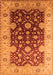 Machine Washable Oriental Orange Traditional Area Rugs, wshurb2917org