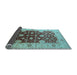 Sideview of Oriental Light Blue Traditional Rug, urb2917lblu