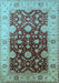 Oriental Light Blue Traditional Rug, urb2917lblu