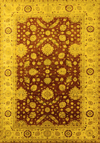 Oriental Yellow Traditional Rug, urb2917yw