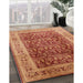 Machine Washable Industrial Modern Orange Rug in a Family Room, wshurb2918