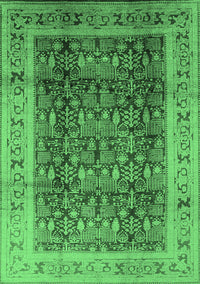 Oriental Emerald Green Traditional Rug, urb2918emgrn