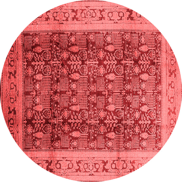 Machine Washable Oriental Red Traditional Rug, wshurb2918red