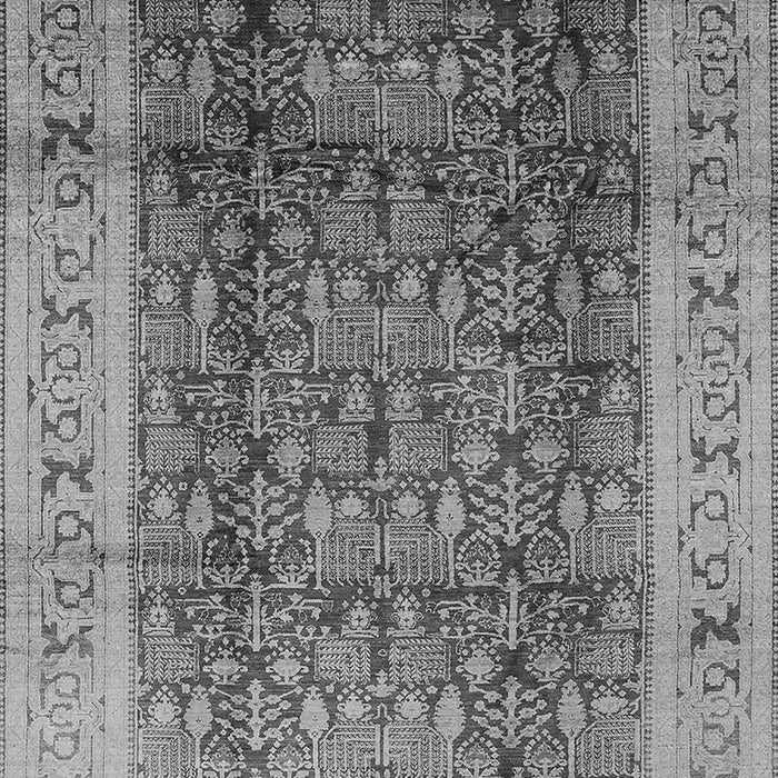Machine Washable Oriental Gray Traditional Rug, wshurb2918gry