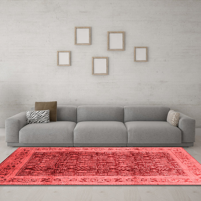 Traditional Red Washable Rugs