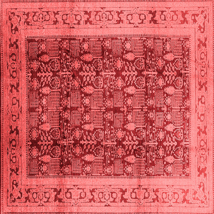 Machine Washable Oriental Red Traditional Rug, wshurb2918red