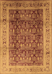 Oriental Brown Traditional Rug, urb2918brn