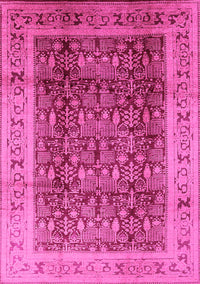 Oriental Pink Traditional Rug, urb2918pnk