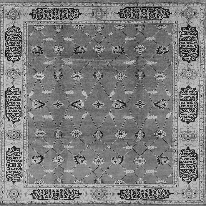 Square Oriental Gray Traditional Rug, urb2919gry
