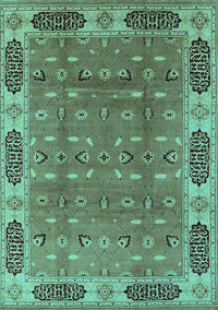 Oriental Turquoise Traditional Rug, urb2919turq