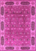 Machine Washable Oriental Pink Traditional Rug, wshurb2919pnk