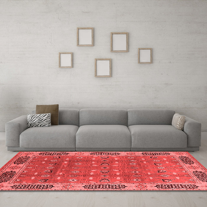 Traditional Red Washable Rugs