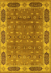 Oriental Yellow Traditional Rug, urb2919yw