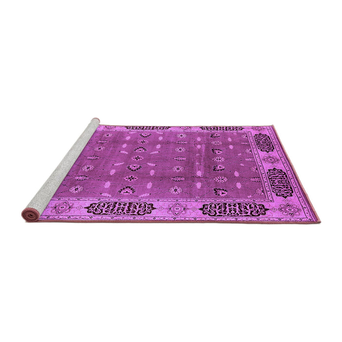 Sideview of Machine Washable Oriental Purple Traditional Area Rugs, wshurb2919pur
