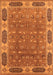 Oriental Orange Traditional Rug, urb2919org