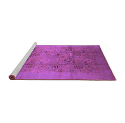 Sideview of Machine Washable Oriental Purple Industrial Area Rugs, wshurb2920pur