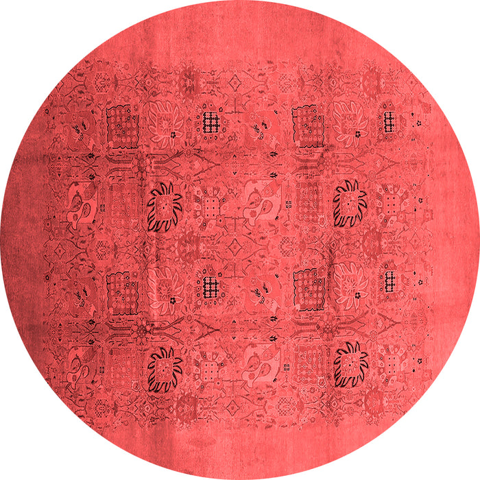 Machine Washable Oriental Red Industrial Rug, wshurb2920red