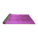 Sideview of Oriental Purple Industrial Rug, urb2920pur